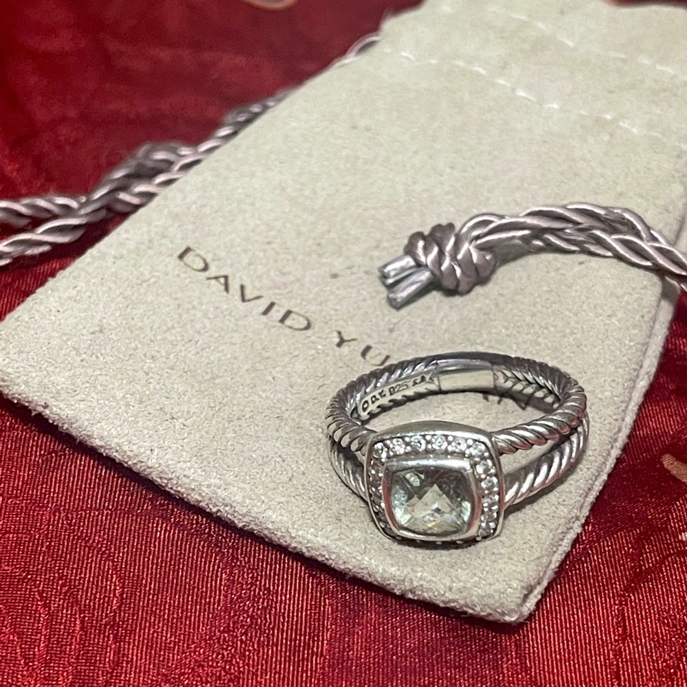 David Yurman Petite Albion Ring with Diamonds